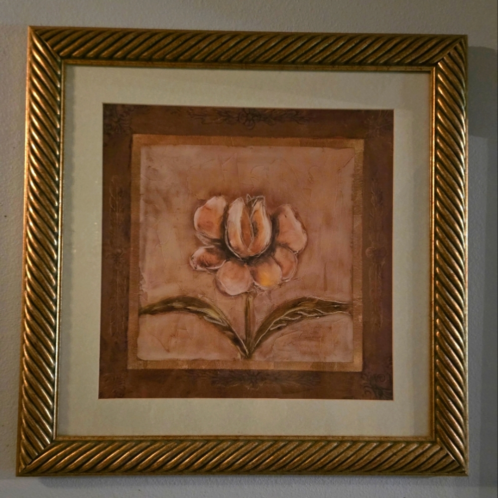Picture with gold frame